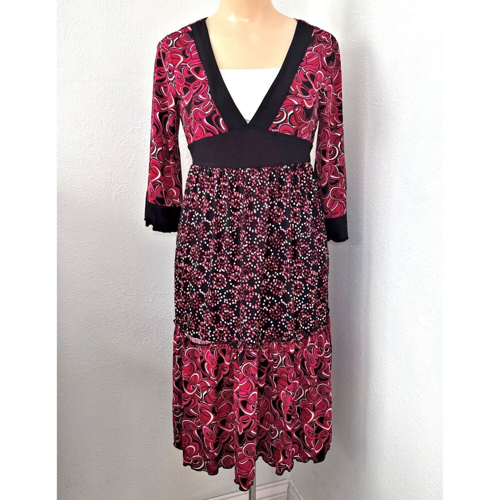 Speechless Womens Y2K Dress Size 16 Bell Sleeves Vintage Babydoll Colorful
